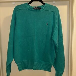 Ralph Lauren Men's Turquoise Crewneck Sweater